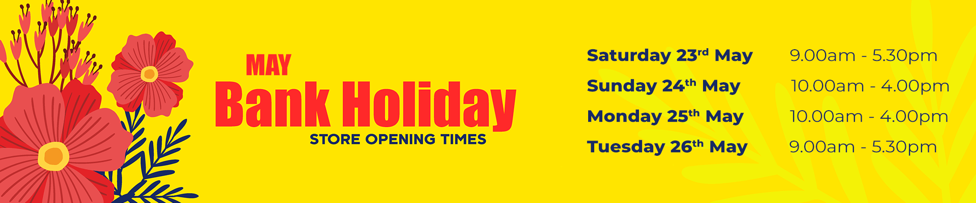 May Bank Holiday 2