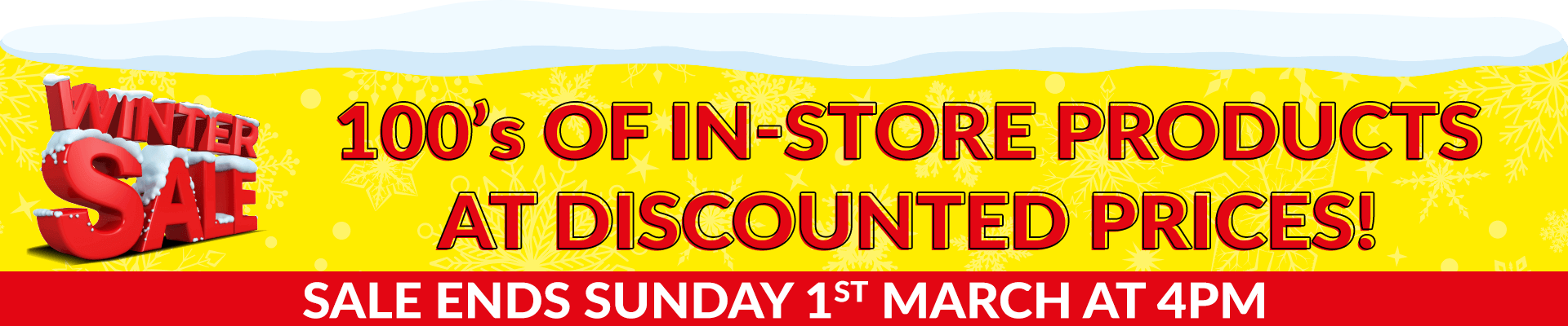 Winter Sale - now on