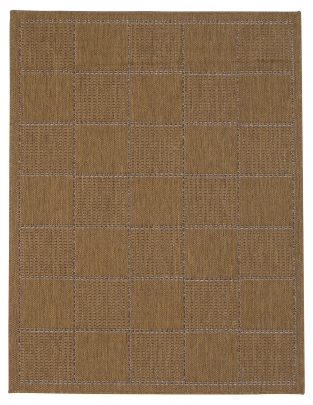 Oriental Weavers - Checked Flatweave - Natural -Brown