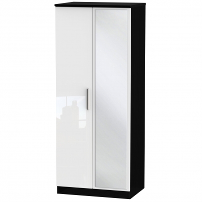 Welcome Furniture - Knightsbridge - Mirror Wardrobe - Multiple colours available - White